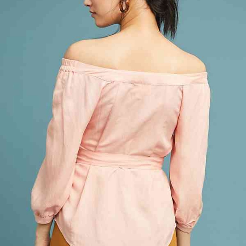 NWT Anthropologie Maeve Alanis Belted‎ Blouse - Picture 2 of 3